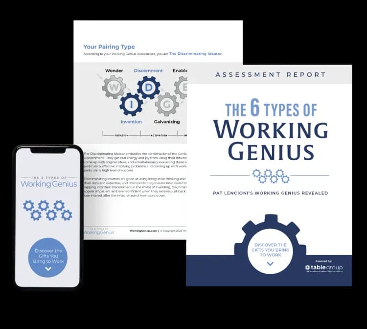 Comprehensive Genius Package (10 Working Genius Assessments)